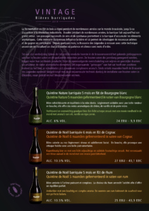 Descriptif des 3 bières barriquées