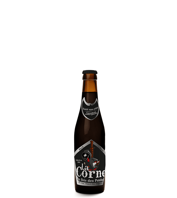 Bouteille de 33 cl - Bouteille de Corne Black - Gamme de la Corne du Bois des Pendus. - Brasserie des Légendes