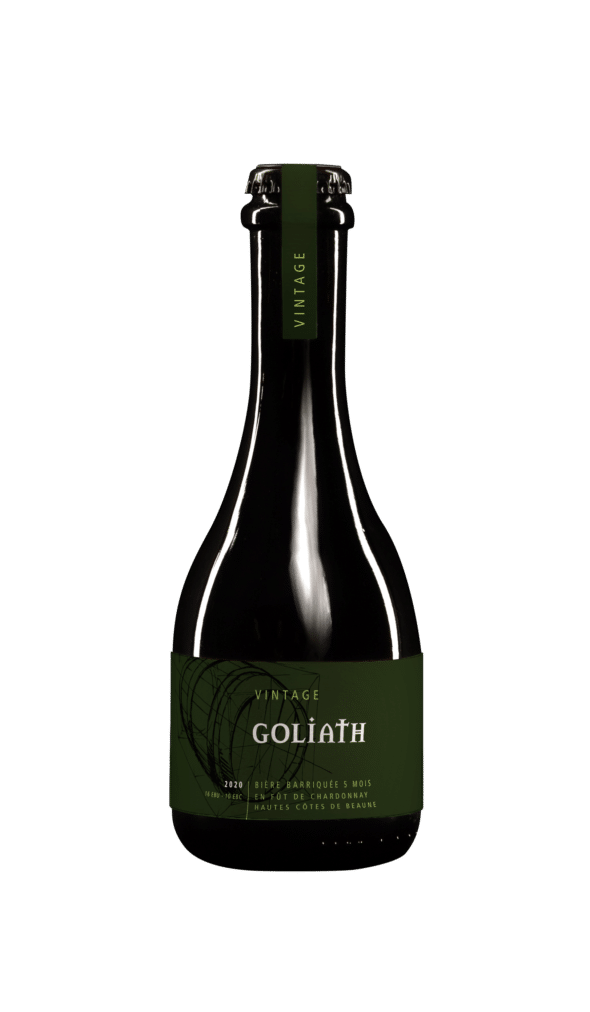 Bouteille de Goliath Blonde barriquée 5 mois en fût de Chardonnay Hautes Côtes de Beaune - 25 cl.