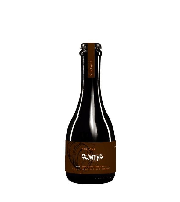 VINTAGE Quintine Noel gefermenteerd in Jamaicaanse rum vaten - Fles 33 cl - limited edition - tijdelijk bier - Brouwerij Brasserie des Légendes- Ellezelles