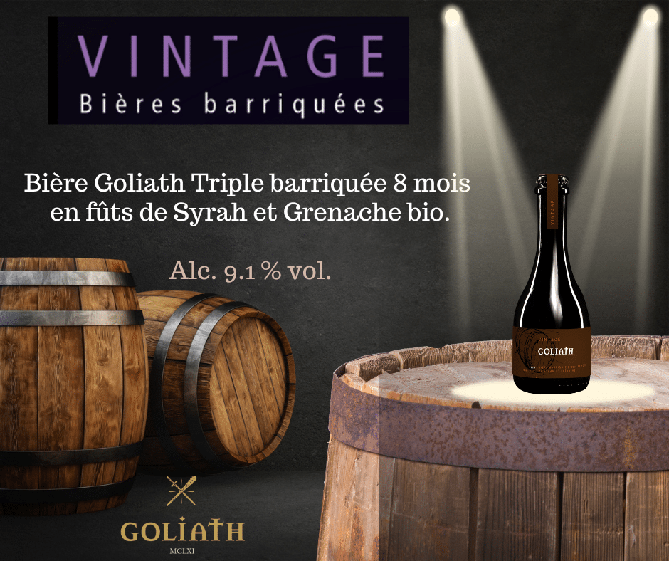 Vintabe _ Goliath Triple barriquée 8 mois en fûts de Syrah- Grenache Bio